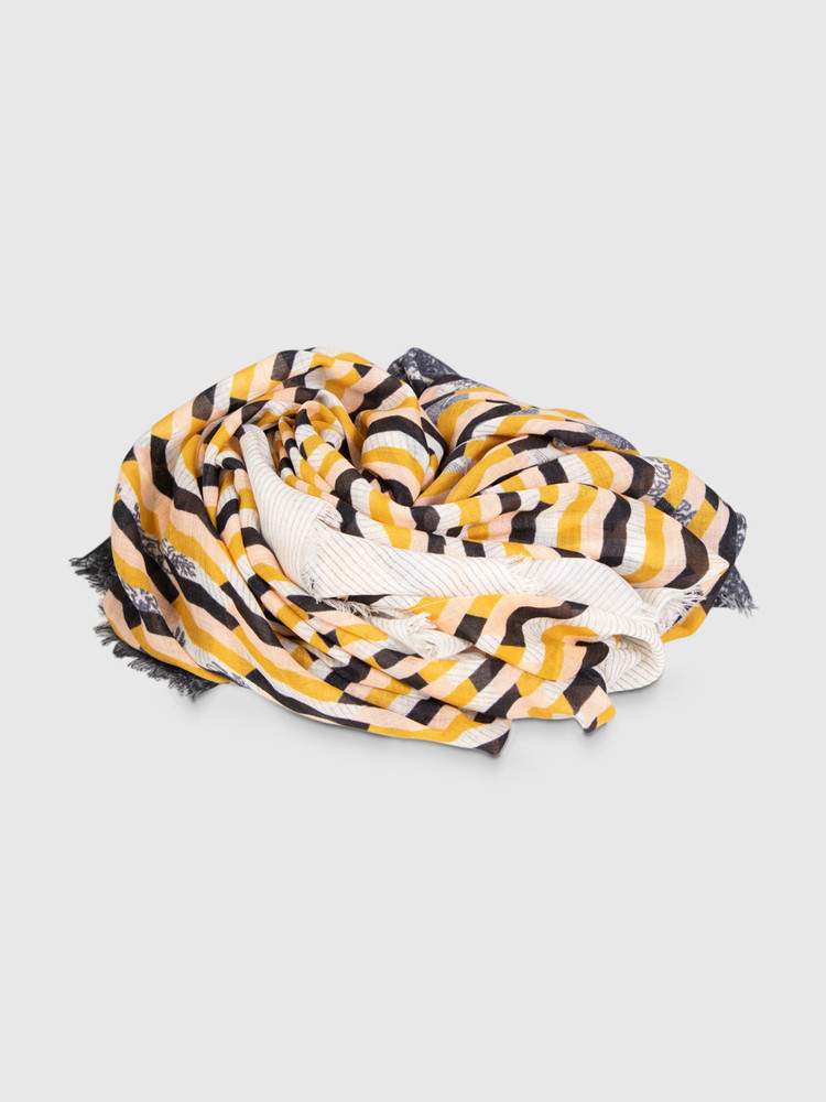 Dries Van Noten Abstract Pattern Wool Scarf