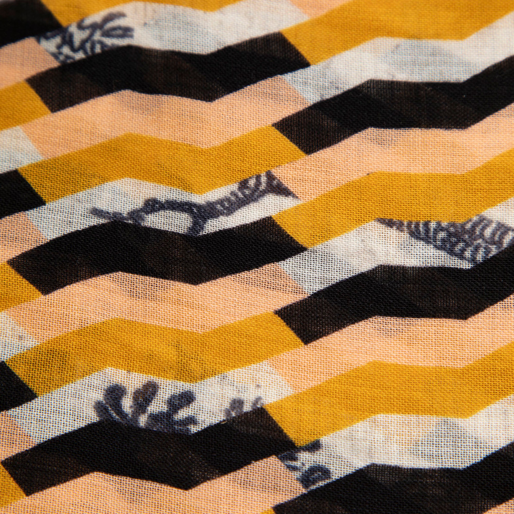 Dries Van Noten Abstract Pattern Wool Scarf