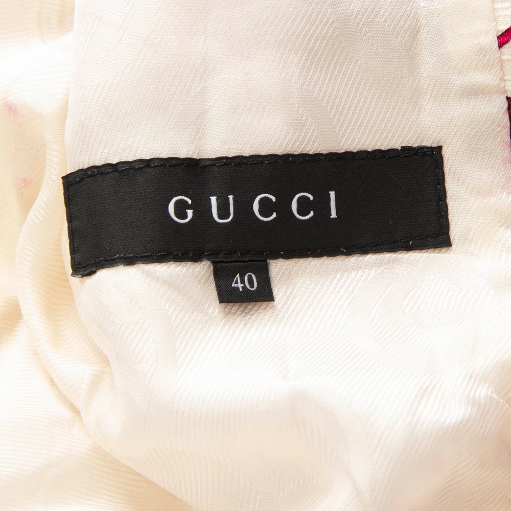 Gucci 2007 Resort Purple & Ecru Floral Jacket