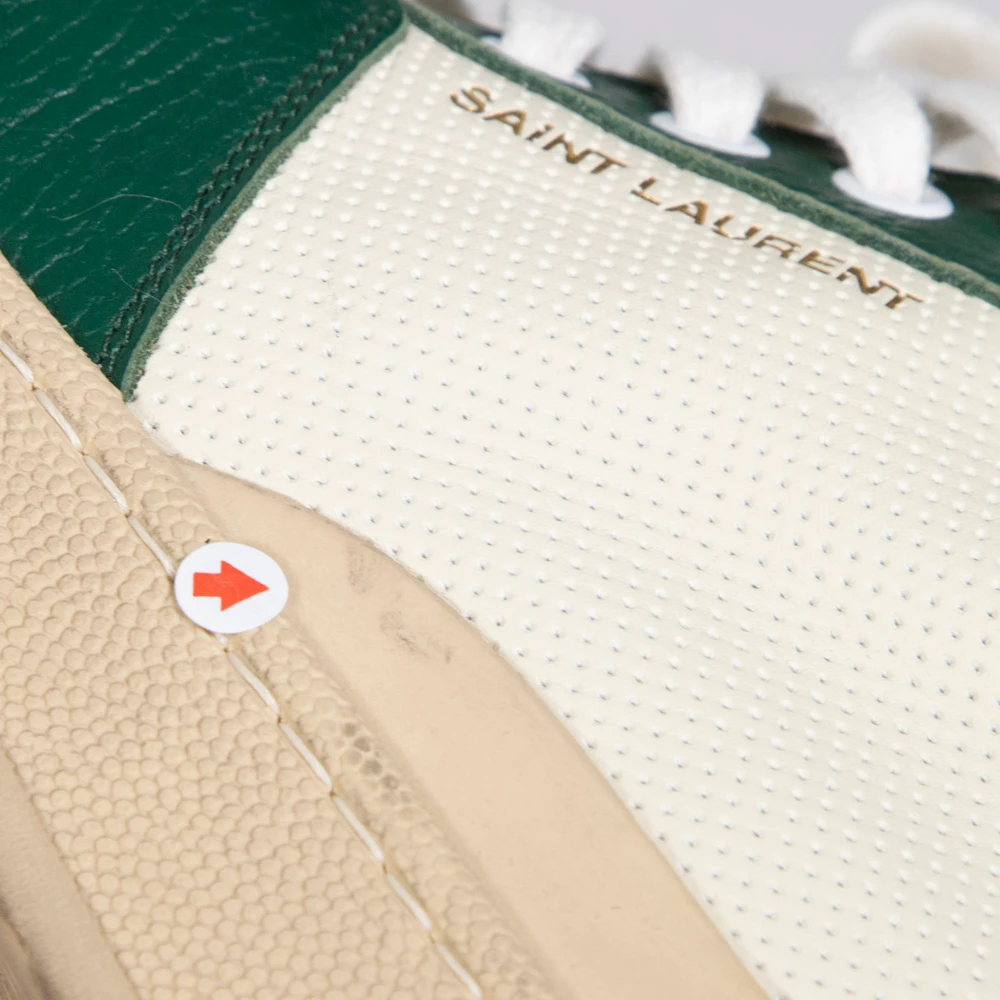 Saint Laurent Green & White High Top SL/24 Trainers