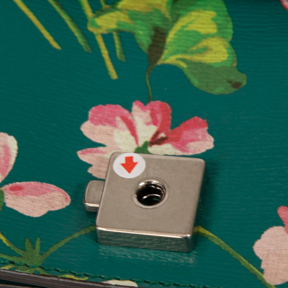 Gucci Green Calfskin Blooms Dionysus Shoulder Bag