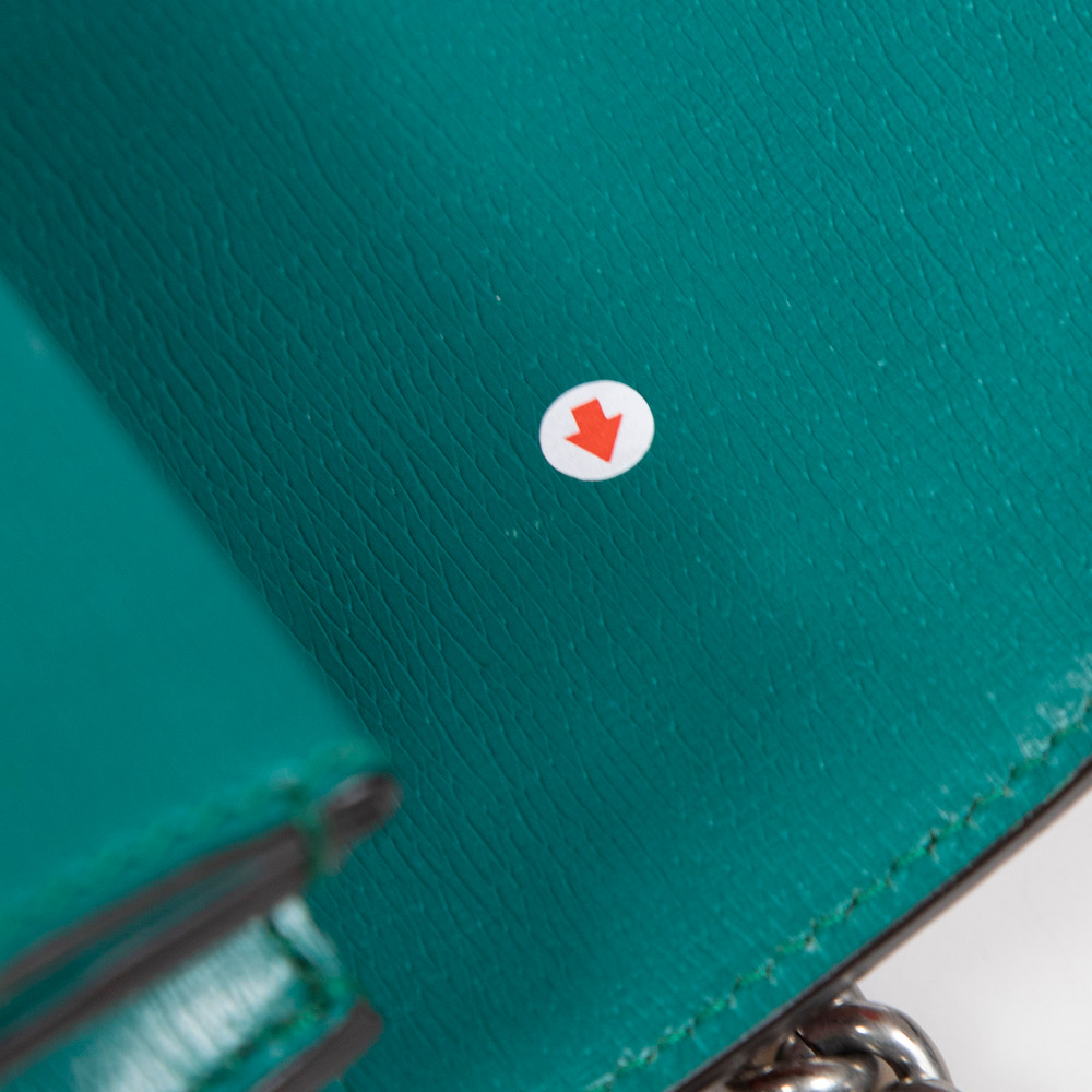 Gucci Green Calfskin Blooms Dionysus Shoulder Bag