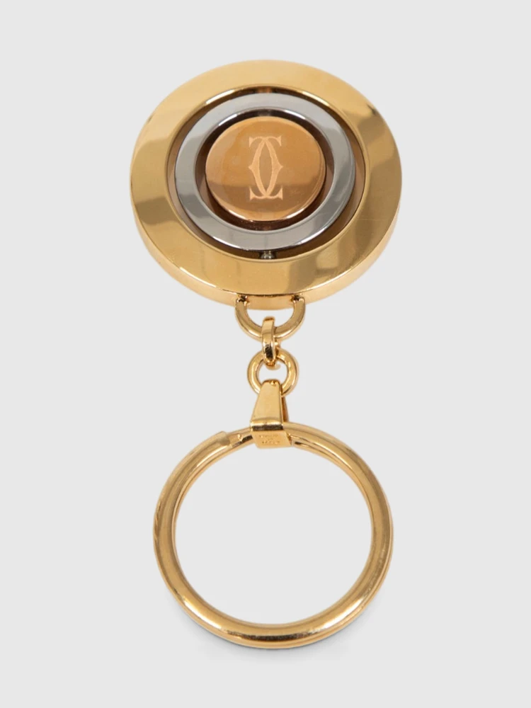 Cartier Three Ring Motif Key Ring Trinity