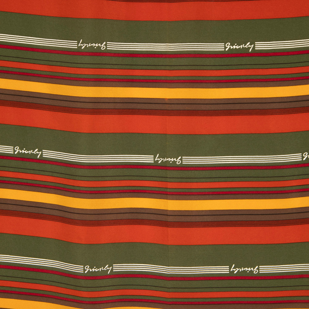 Givenchy Striped Silk Scarf