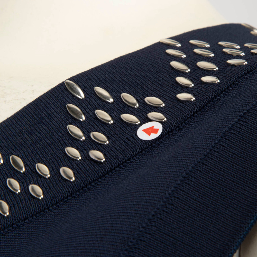 Alaïa Navy Studded Knee Length Dress