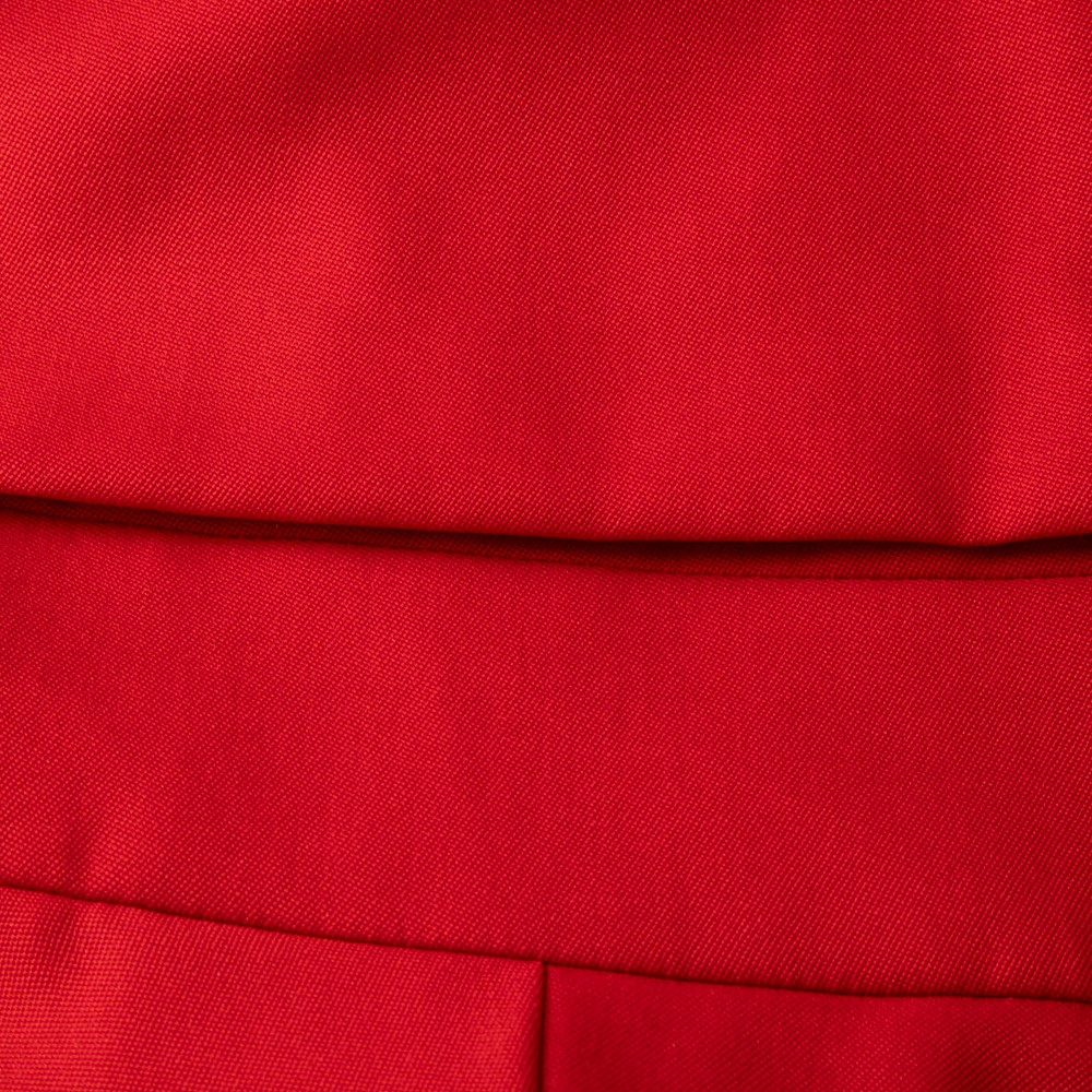 Alexander McQueen Red Layered Mini Dress