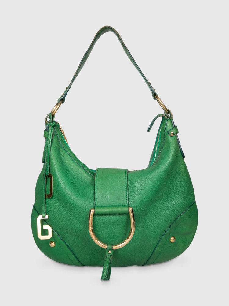 Dolce & Gabbana Green Leather Shoulder Bag
