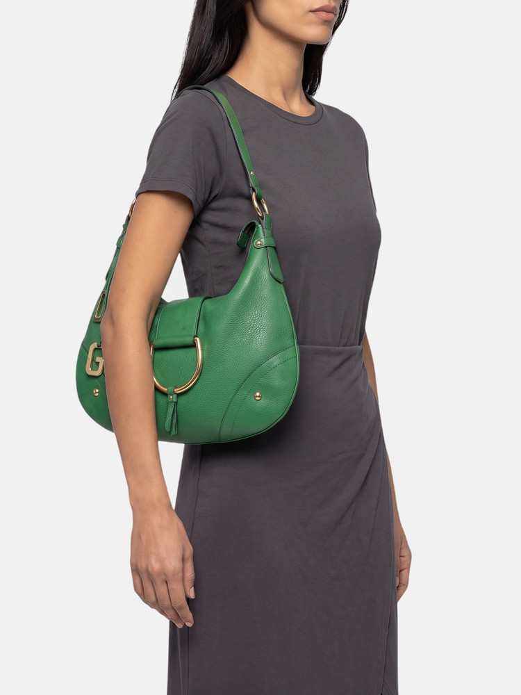 Dolce & Gabbana Green Leather Shoulder Bag