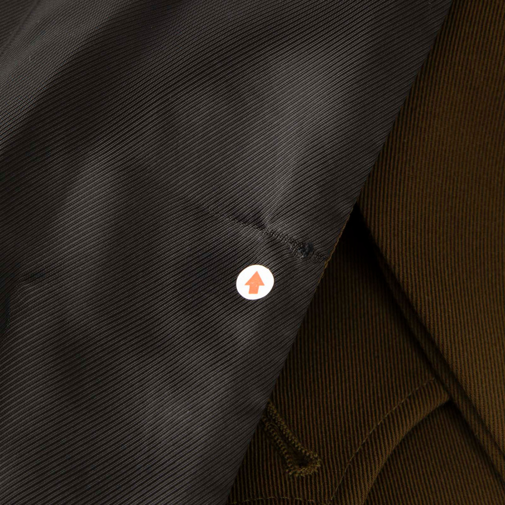 Balenciaga Khaki Wool Double Breasted Military Coat
