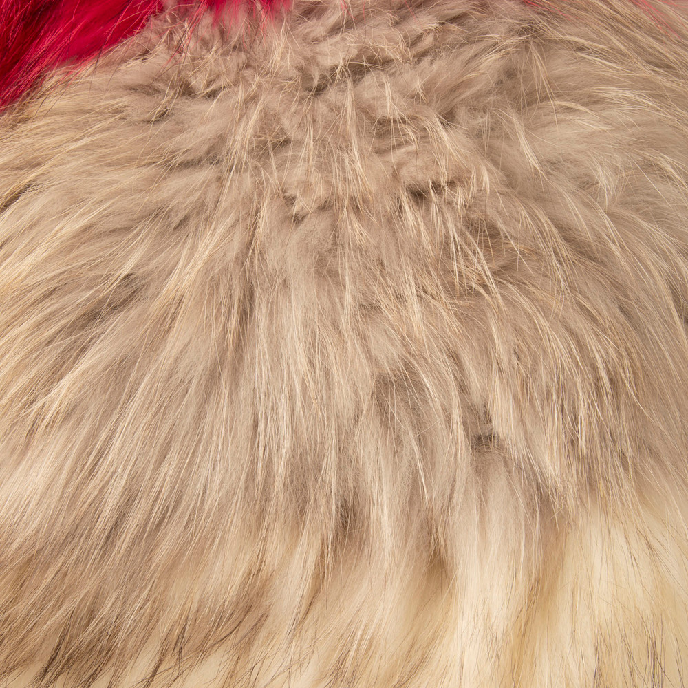 Yves Salomon Fox & Raccoon Fur Striped Vest