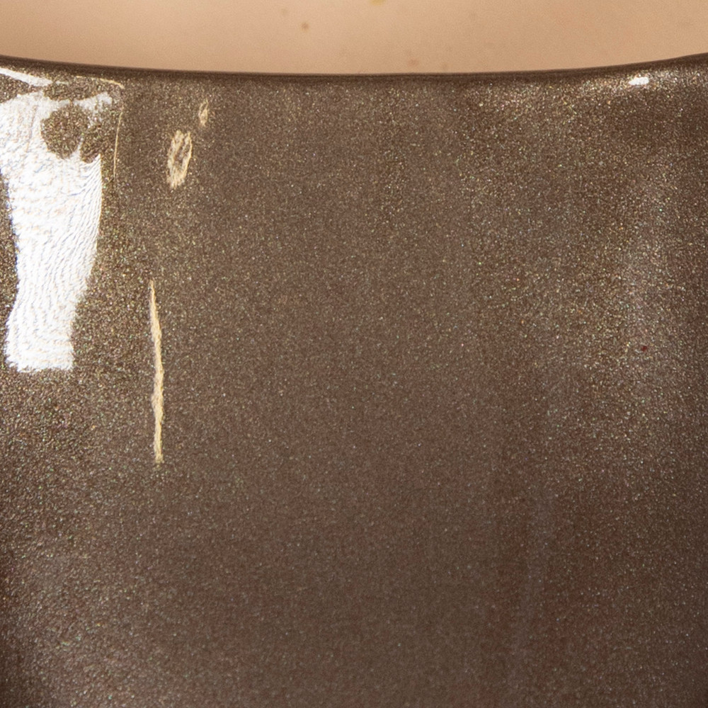 Prada Brown Patent Leather Slip On Pumps