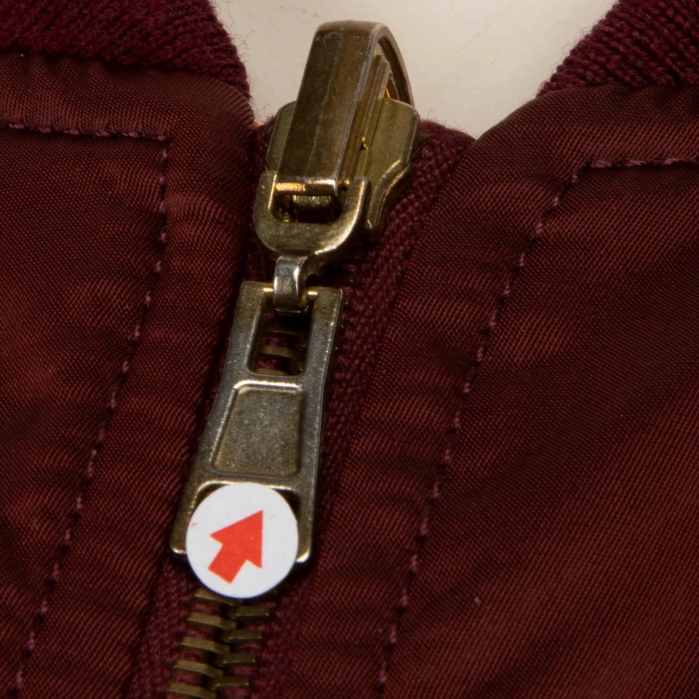 Balenciaga Burgundy & Orange Reversible Bomber Jacket