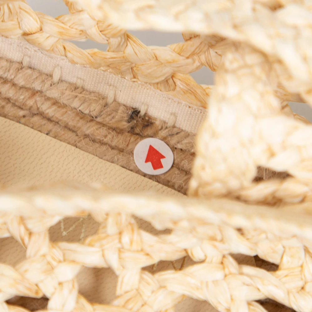 Zimmermann Beige Raffia Woven Espadrilles