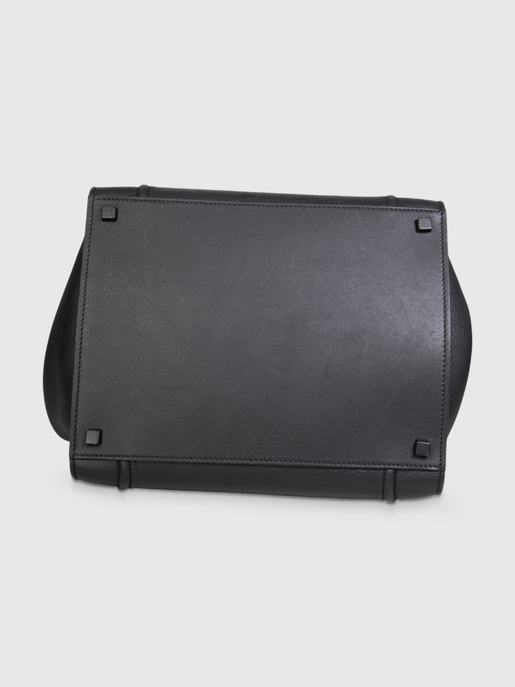 Céline Black Leather Medium Phantom Bag