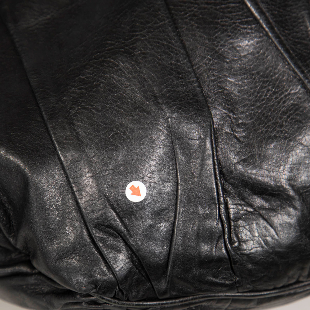 Gucci Black Leather Hysteria Tote Bag