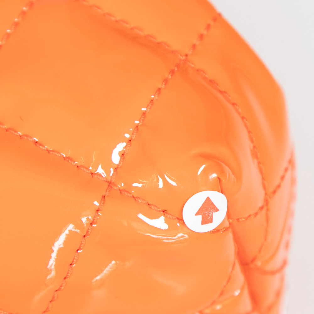 Chanel S/S2015 Orange Patent Coco Shine Accordion Bag