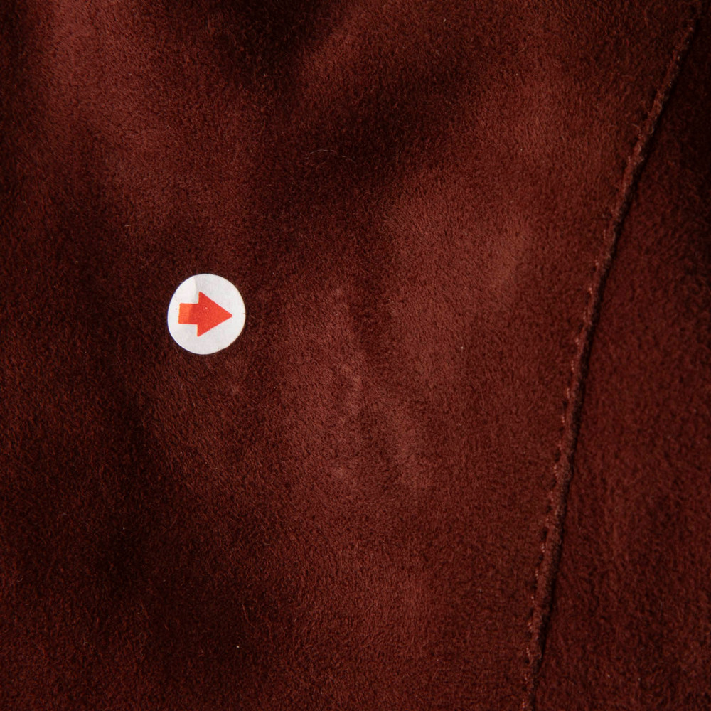 Joseph Burgundy Suede Long Coat