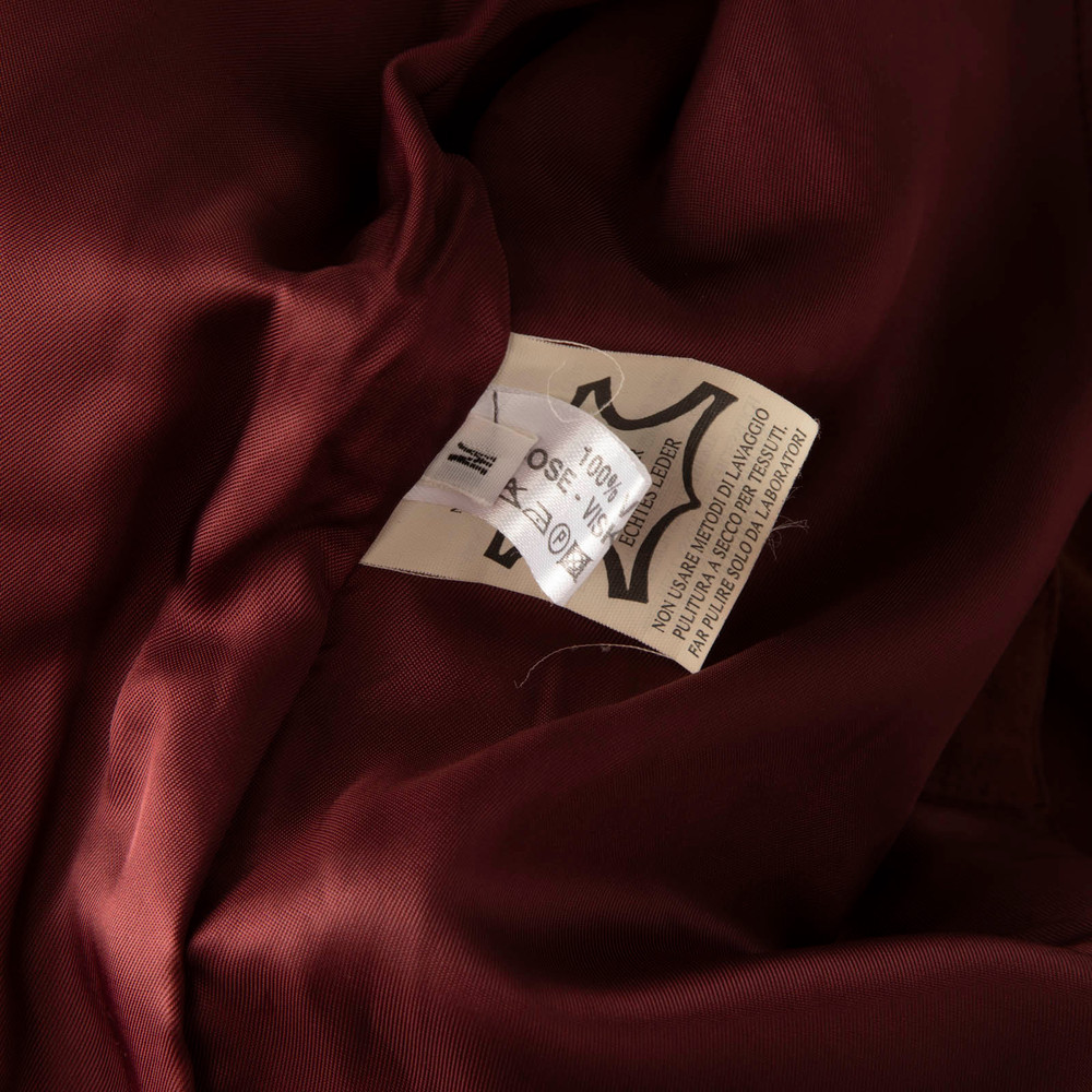 Joseph Burgundy Suede Long Coat