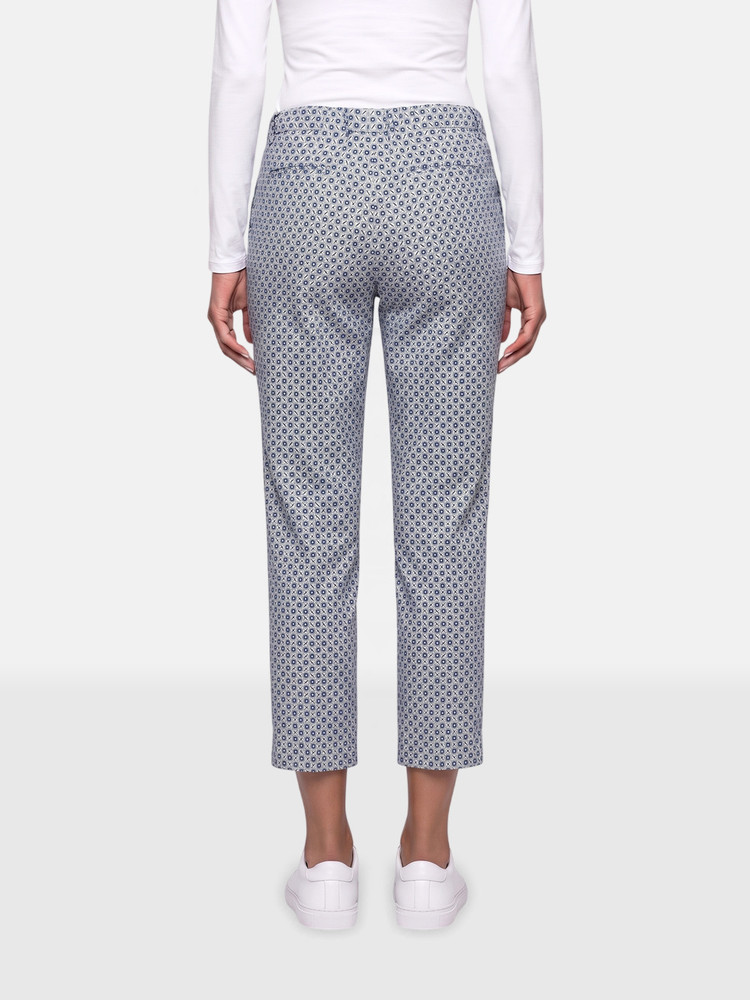 Marni Blue Abstract Cropped Trousers