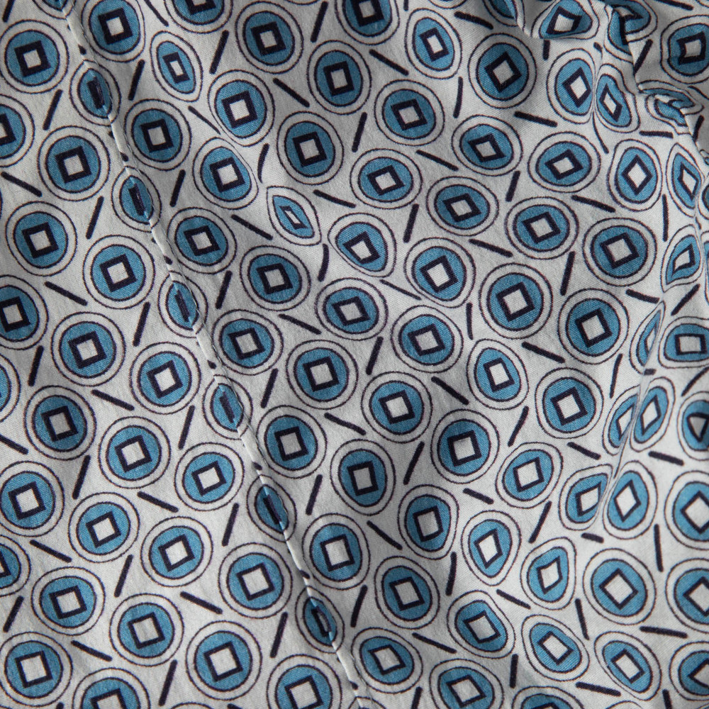 Marni Blue Abstract Cropped Trousers