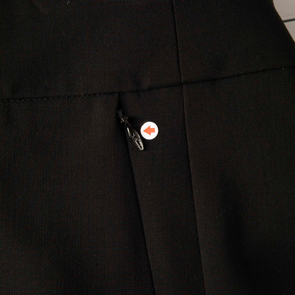 Akris Black Wool Belted Suit Set