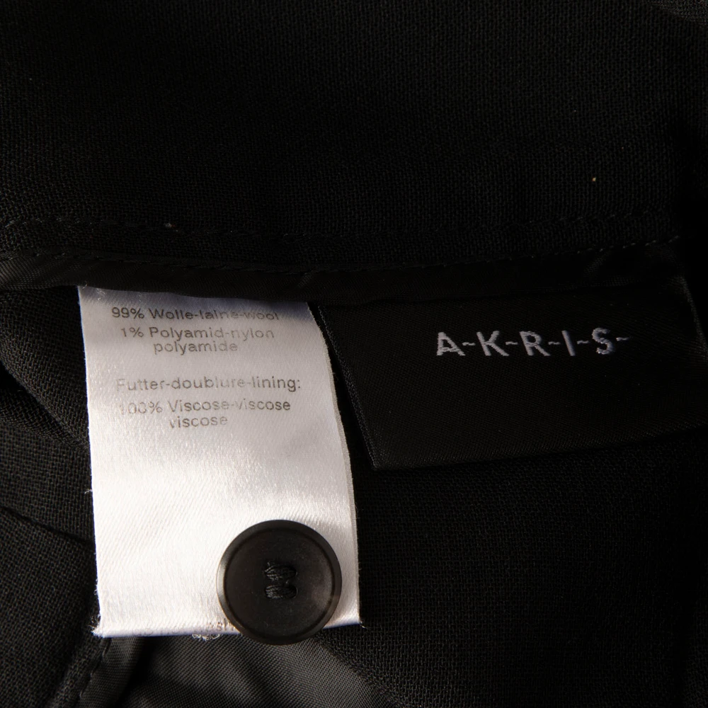 Akris Black Wool Belted Suit Set