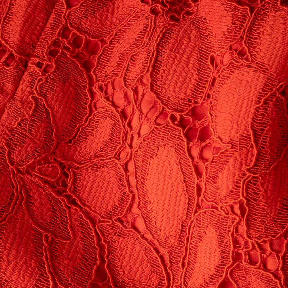 ME+EM Red Lace Maxi Dress