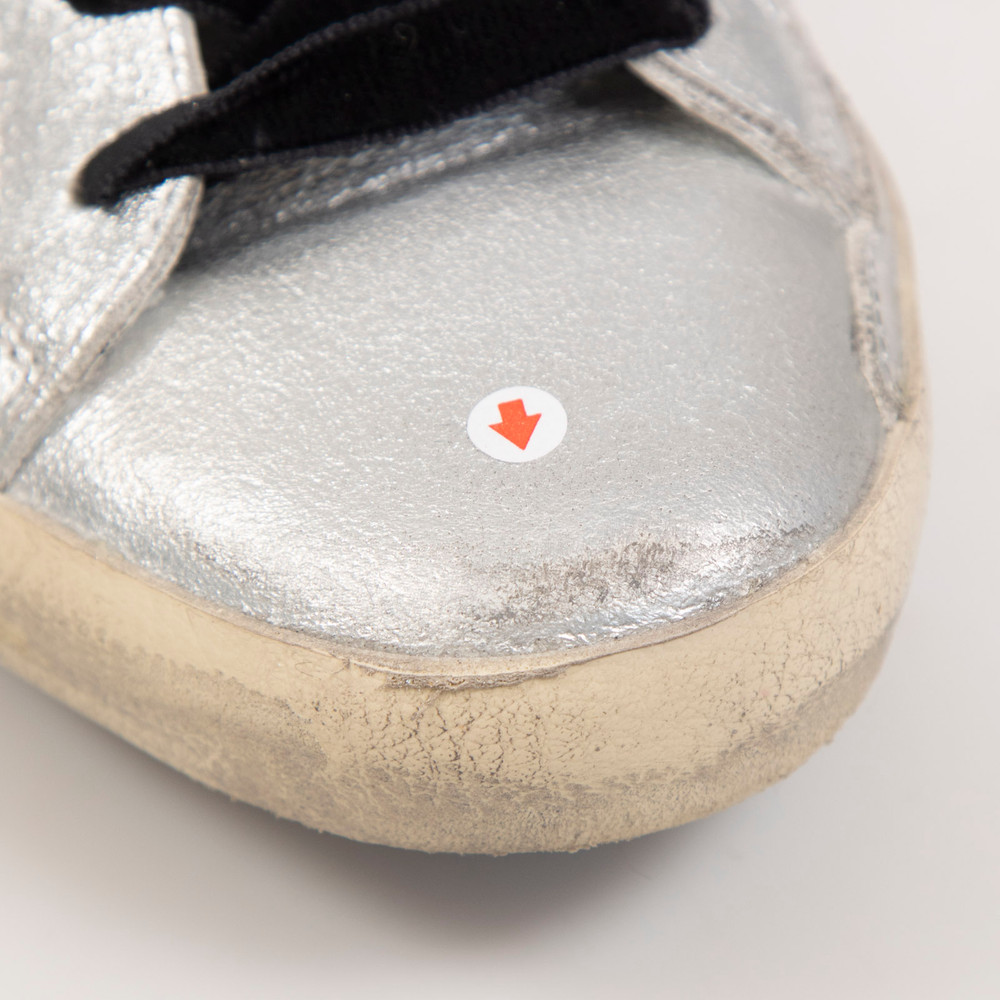 Golden Goose Silver Leather GGDB/Private EDT Trainers