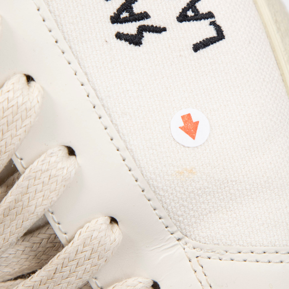 Saint Laurent Ecru Logo Embroidered SL/06 Trainers