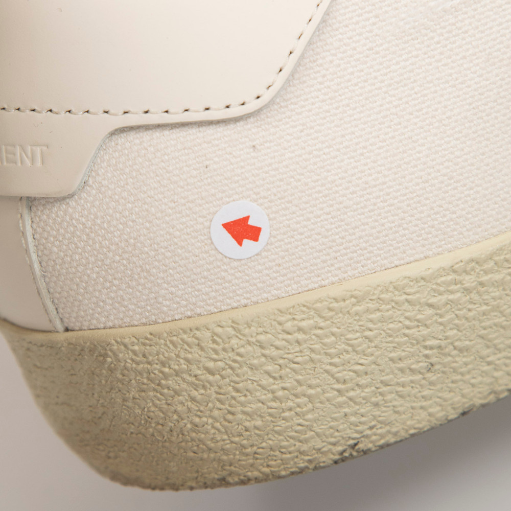 Saint Laurent Ecru Logo Embroidered SL/06 Trainers