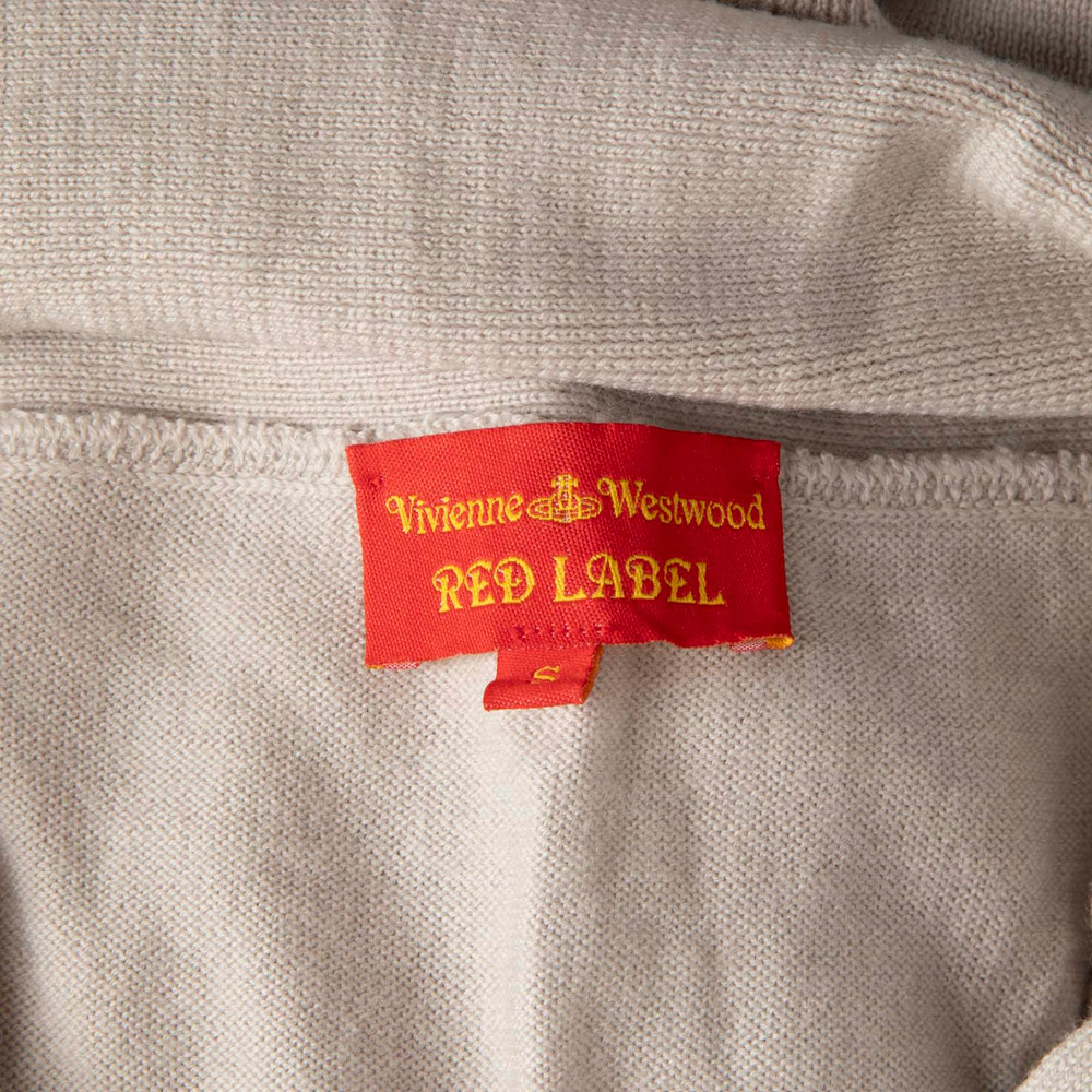 Vivienne Westwood Beige Wool Knit Scarf Jumper
