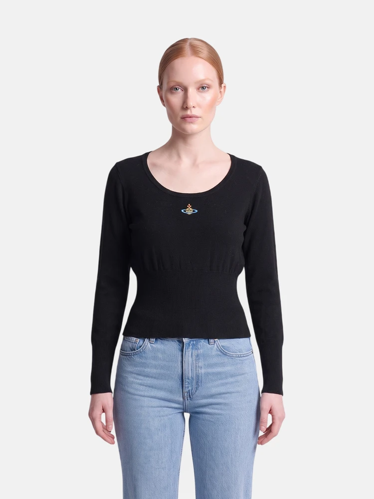 Vivienne Westwood Black Orb Knit Jumper