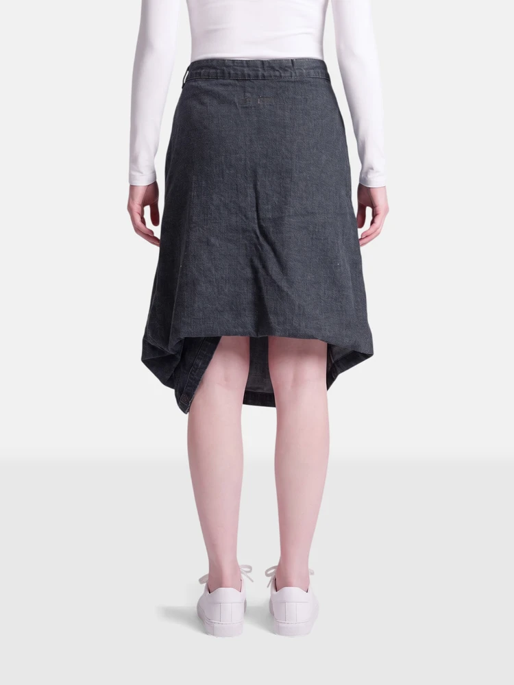 Vivienne Westwood Navy Denim Asymmetric Skirt