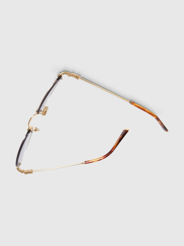 Miu Miu Grey Gradient Oval Sunglasses