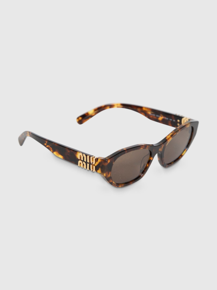 Miu Miu Honey Havana Rectangle Sunglasses