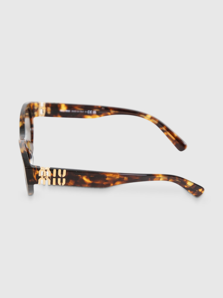 Miu Miu Honey Havana Rectangle Sunglasses