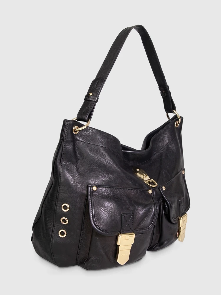 Mulberry Black Leather Tote Bag
