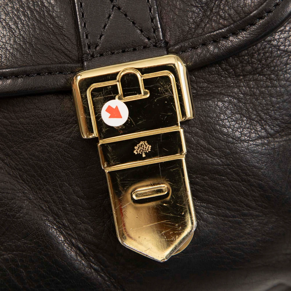 Mulberry Black Leather Tote Bag