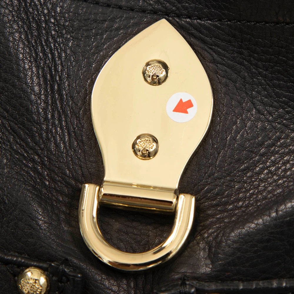 Mulberry Black Leather Tote Bag