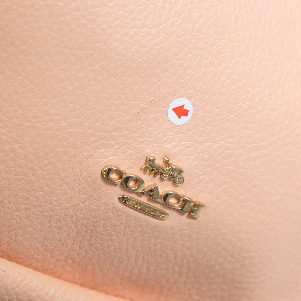 Coach Peach Leather Jules Hobo Bag