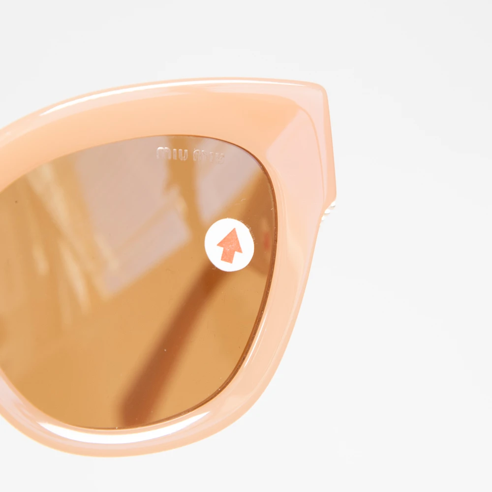 Miu Miu Peach Cat Eye Tinted Sunglasses