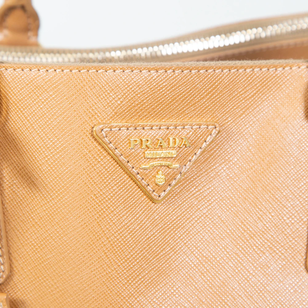 Prada Brown Saffiano Leather Large Galleria Tote