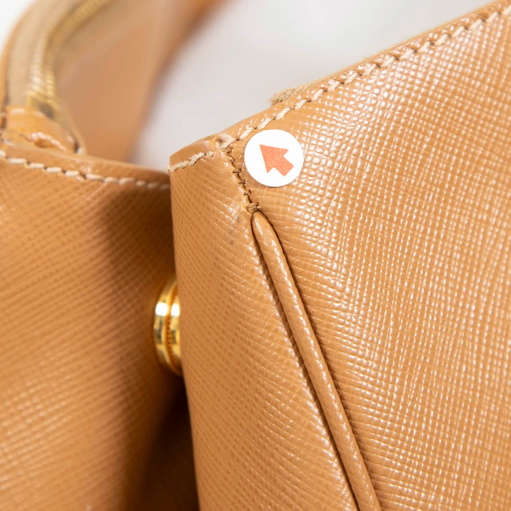 Prada Brown Saffiano Leather Large Galleria Tote