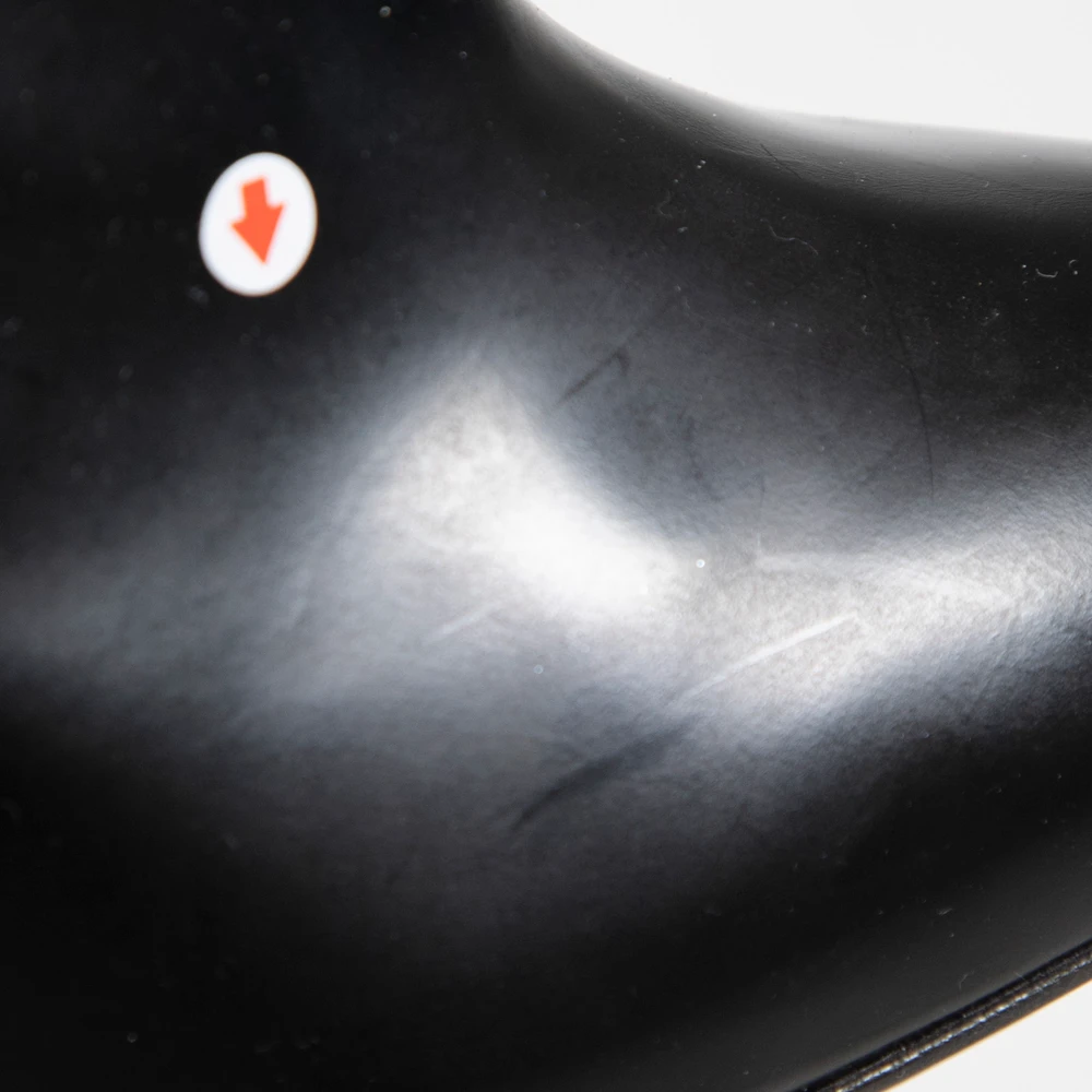 Gucci Black Leather Knee High Stiletto Boots