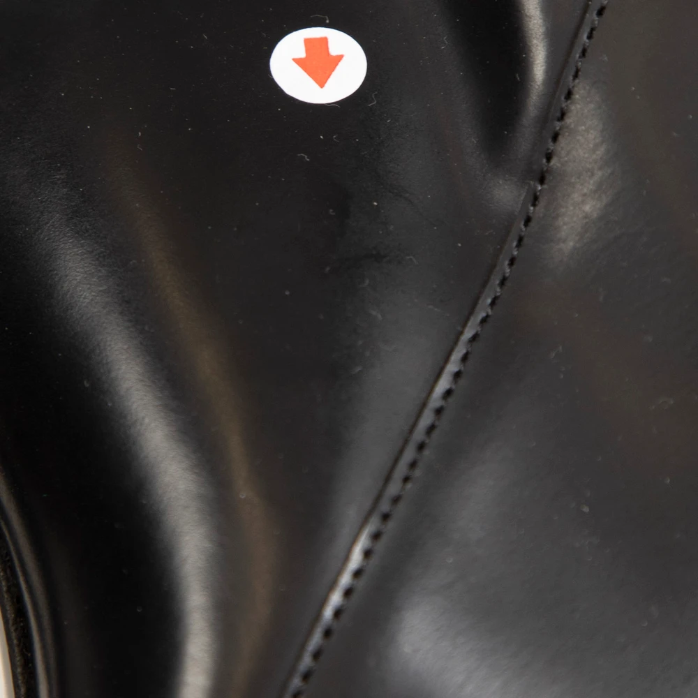 Gucci Black Leather Knee High Stiletto Boots