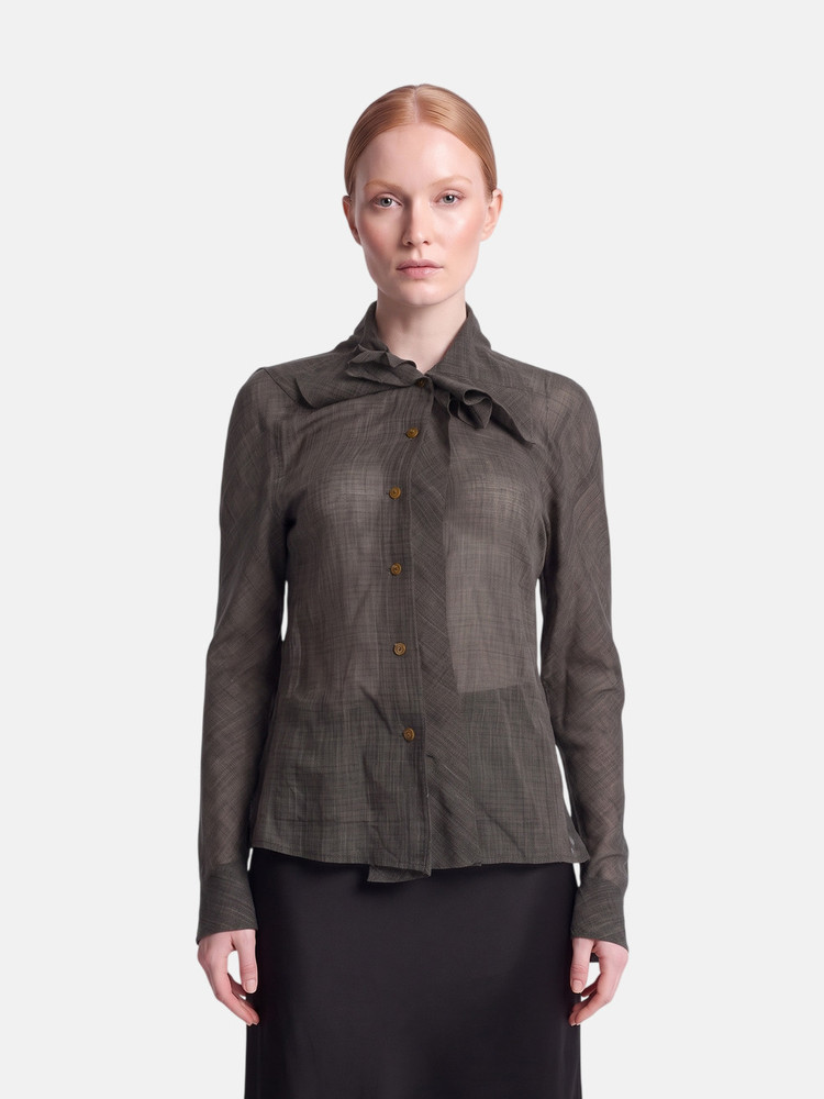 Vivienne Westwood Grey Sheer Blouse
