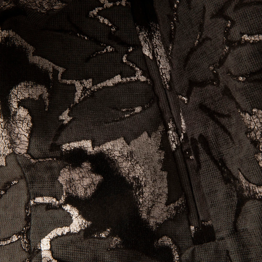 Vivienne Westwood Grey Leaf Pattern Velvet Jacket