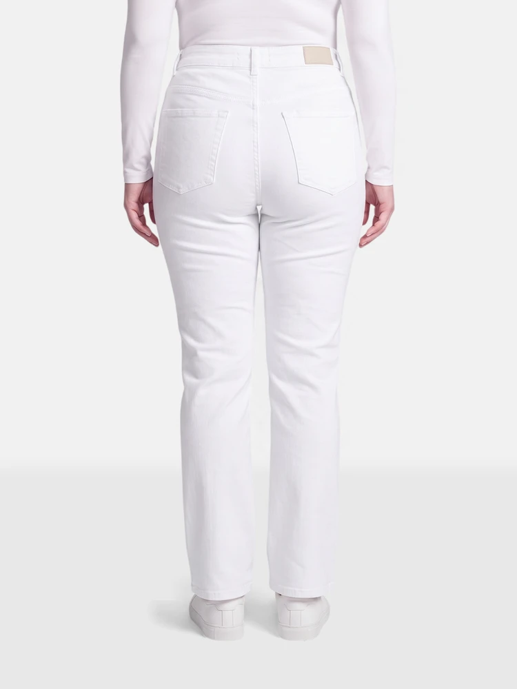 Maje White Denim Straight Leg Jeans
