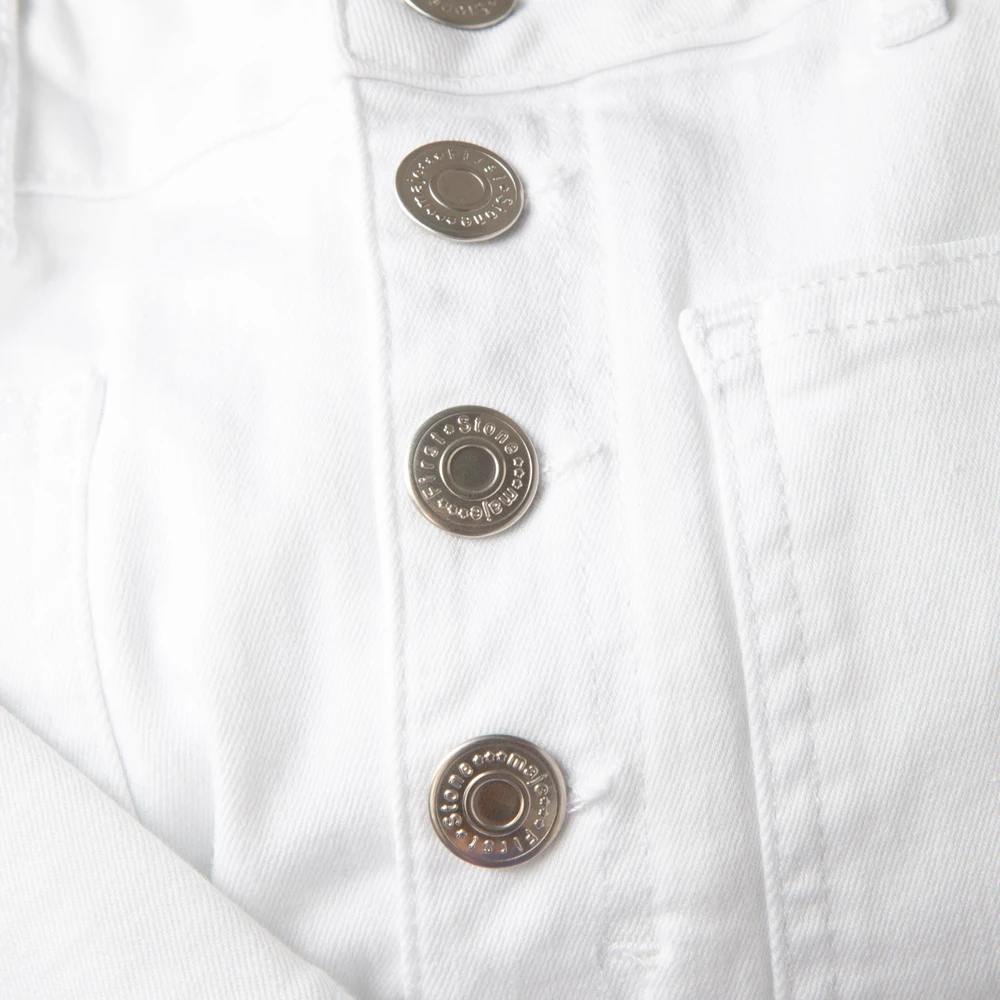Maje White Denim Straight Leg Jeans