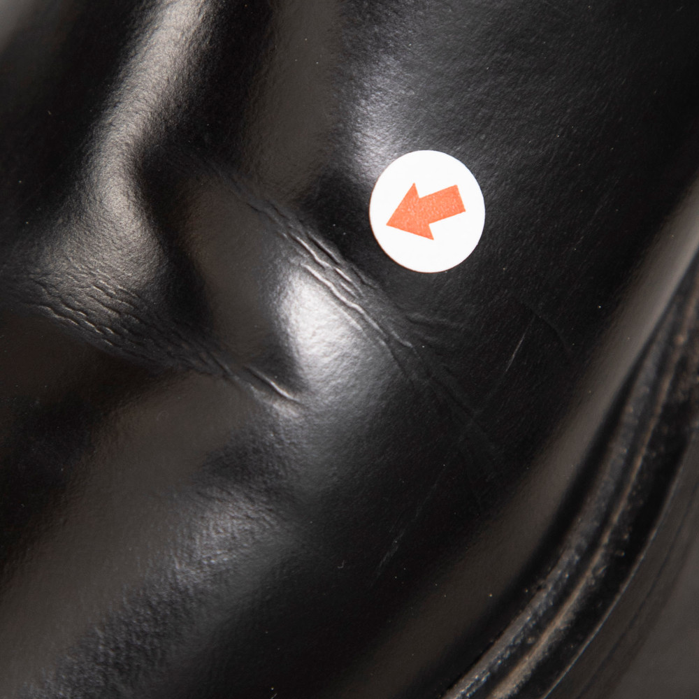 Prada Black Leather Chelsea Logo Boots